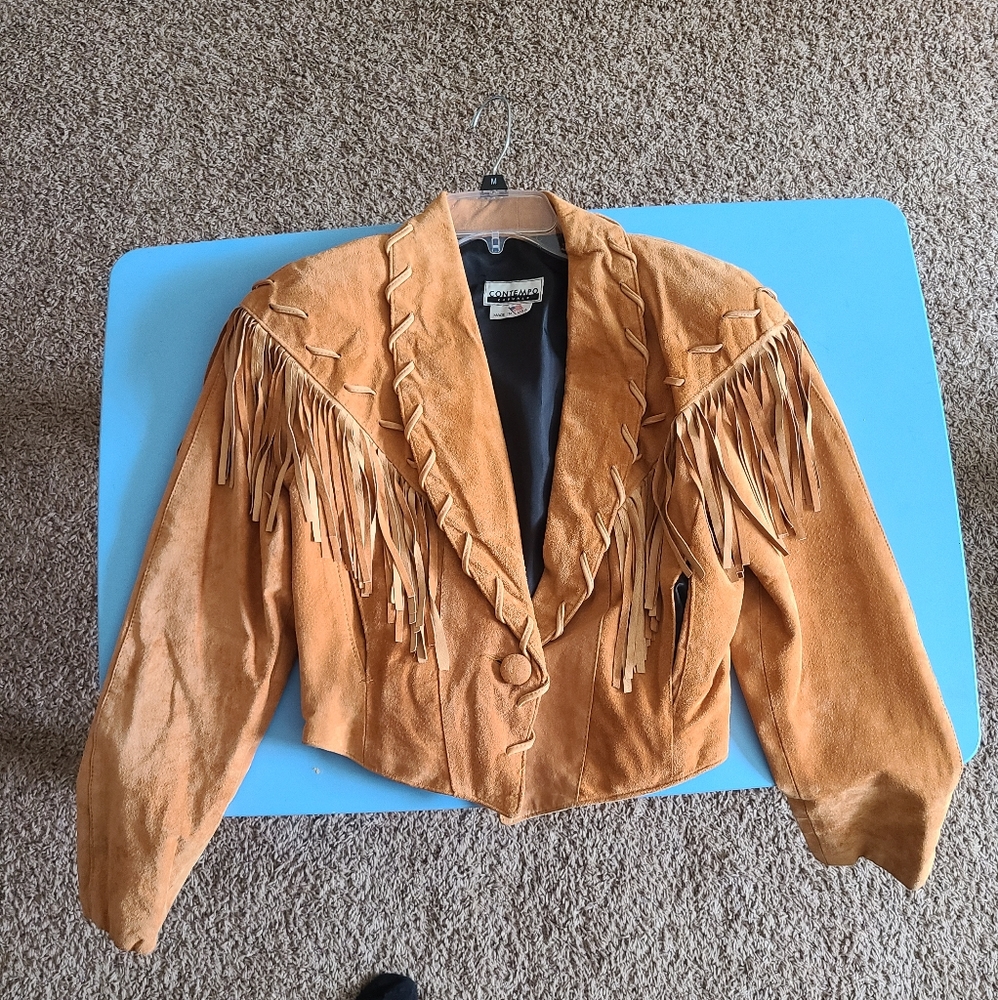 Real Leather Fringe Jacket